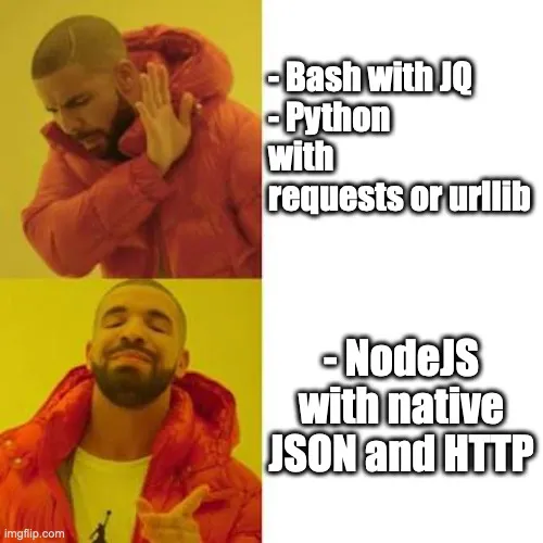 Language choice for JSON-capable web client